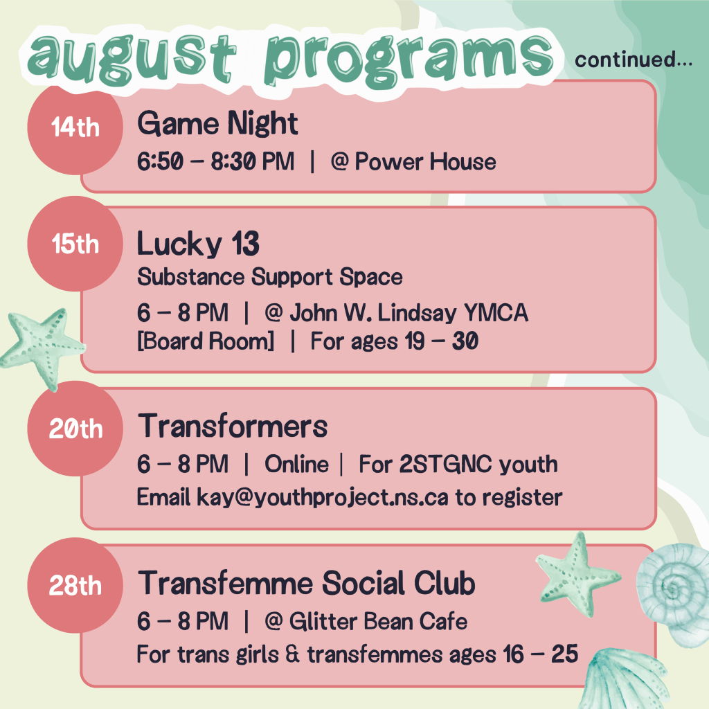 August Programs Part 2