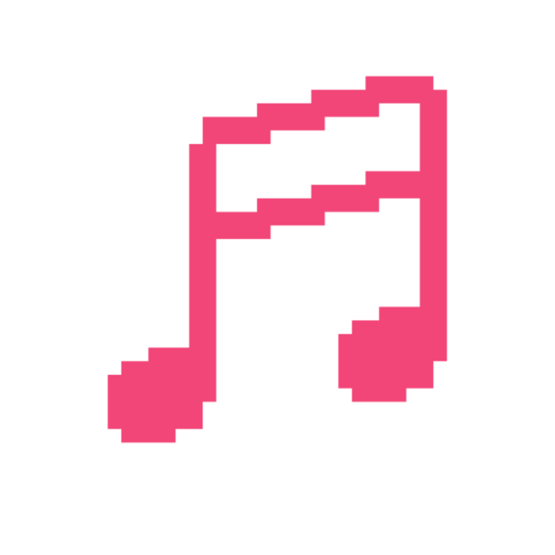 music pixel icon